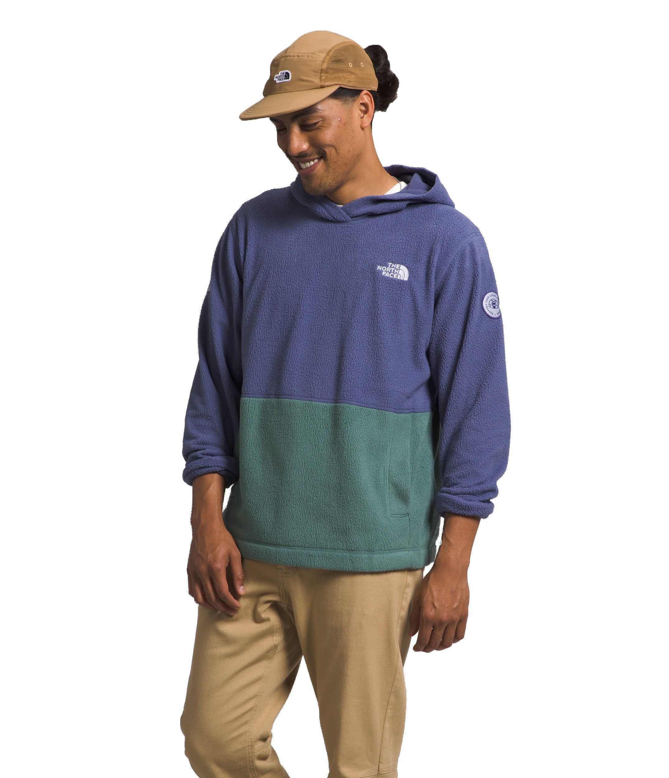 M Pali Pile Fleece Hoody Cave Blue Dark Sage Mandarin sold by Quarks / Urban Trail product image thumbnail 2