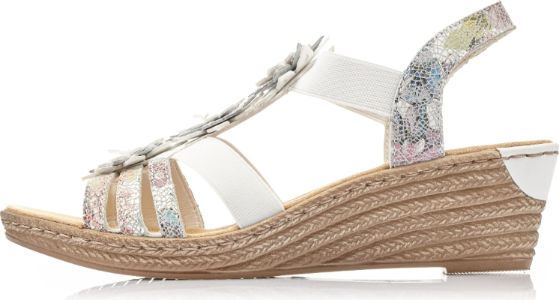 White Wedge With Flowers sold by Quarks / Urban Trail