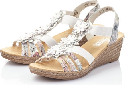 White Wedge With Flowers sold by Quarks / Urban Trail