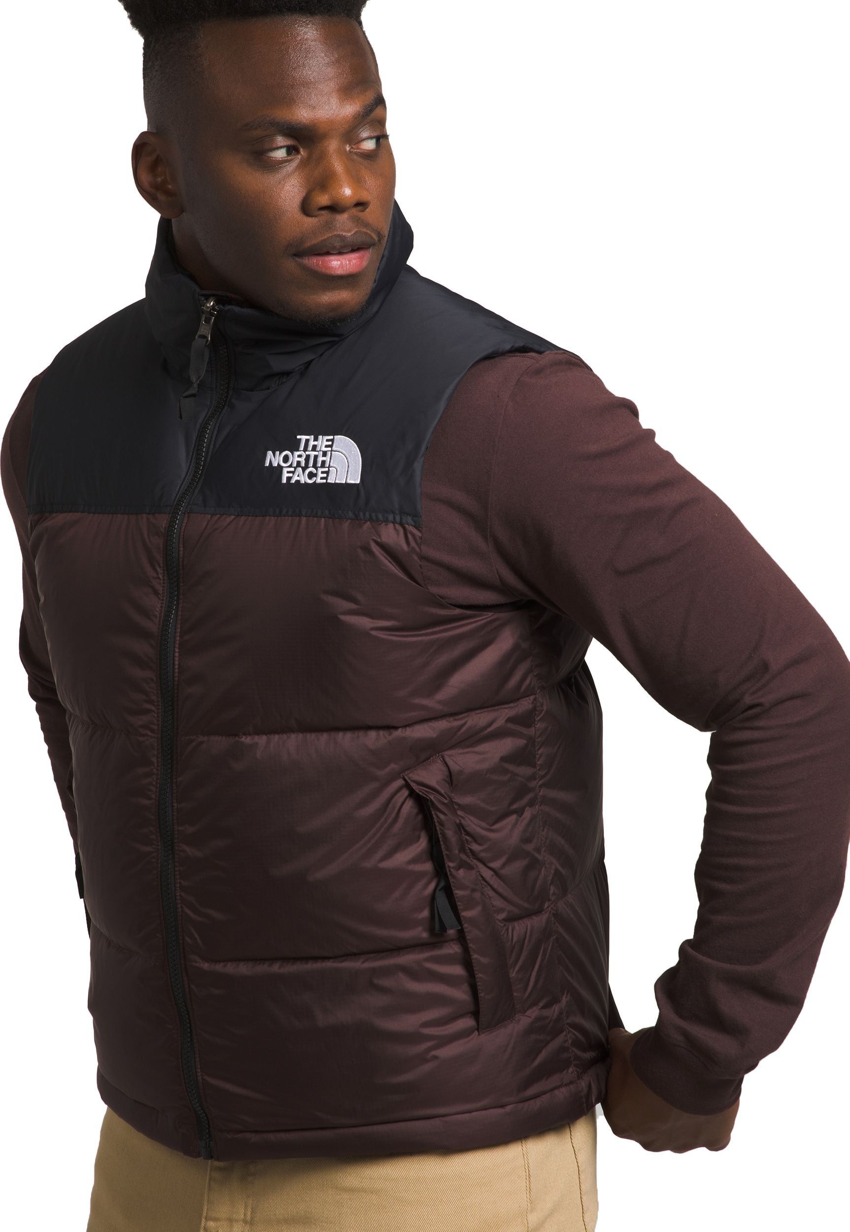 M 1996 Retro Nuptse Vest Coal Brown TNF Black sold by Quarks / Urban Trail product image thumbnail 3
