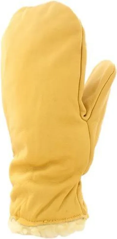Mens Leather Mitt Pile Lined sold by Quarks / Urban Trail