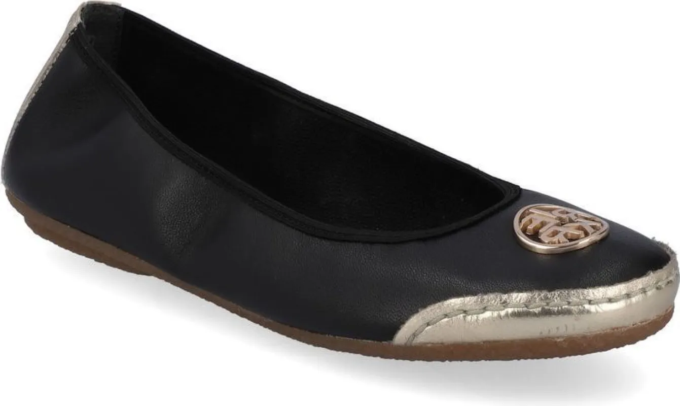 Black/gold Ballerina Slip On sold by Quarks / Urban Trail
