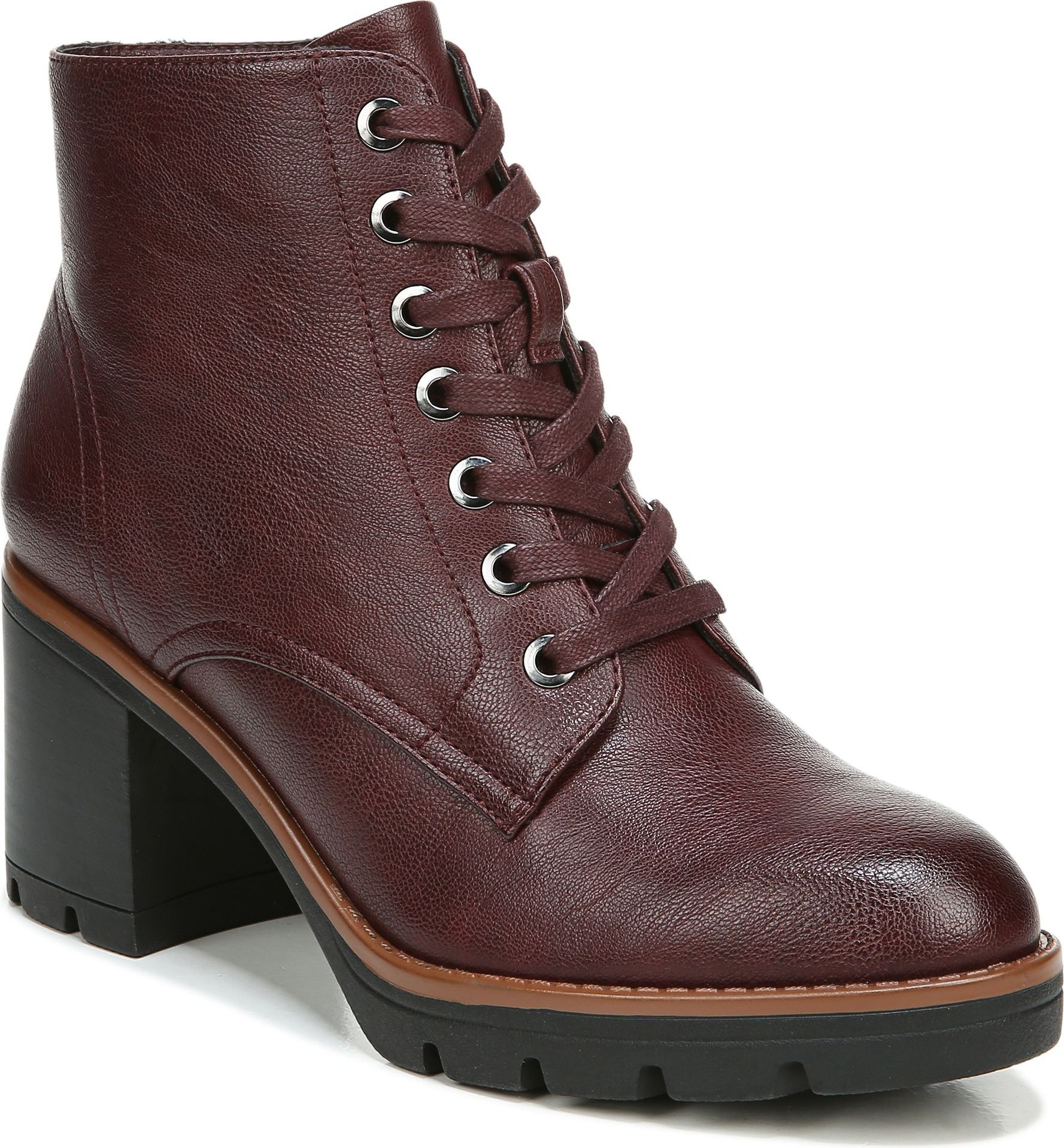 Madalynn Lace Up Bordo - Wide sold by Quarks / Urban Trail