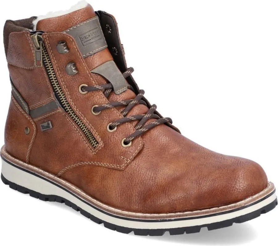 Warm Lined Lace Up Boot Toffee sold by Quarks / Urban Trail