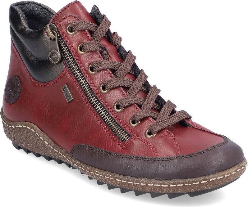 Wine Lace Up Ankle Boot sold by Quarks / Urban Trail