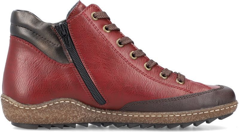 Wine Lace Up Ankle Boot sold by Quarks / Urban Trail product image thumbnail 2