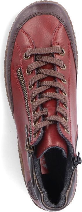 Wine Lace Up Ankle Boot sold by Quarks / Urban Trail product image thumbnail 6