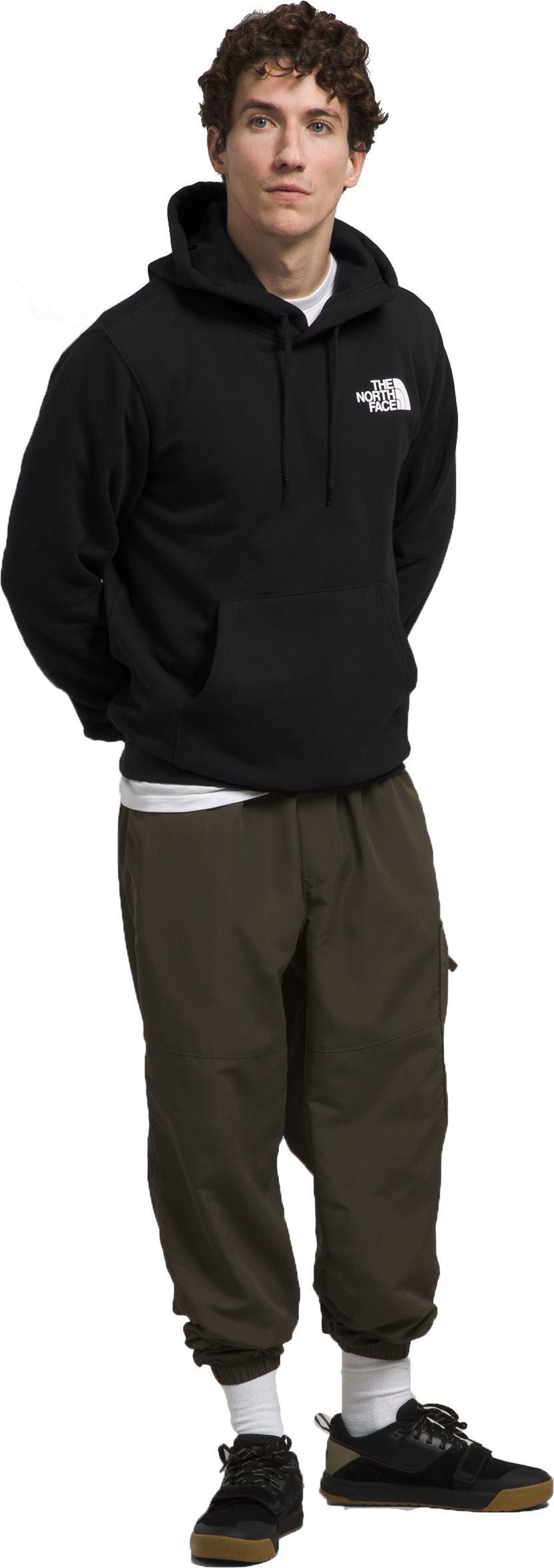 M Box Nse Pullover Hoodie TNF Black TNF Black Half Dome Outline Print sold by Quarks / Urban Trail