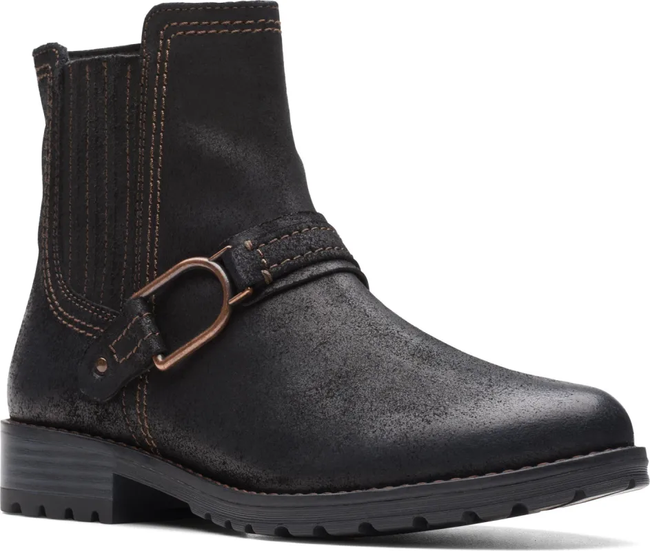 Aspra Buckle Black Suede sold by Quarks / Urban Trail