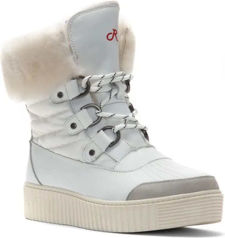 Over The Moon White Leather/nylon sold by Quarks / Urban Trail