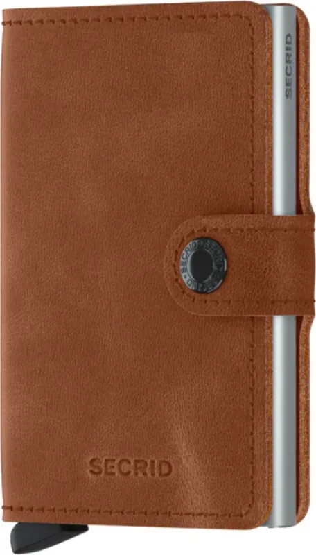 Miniwallet Vintage Cognac-silver sold by Quarks / Urban Trail
