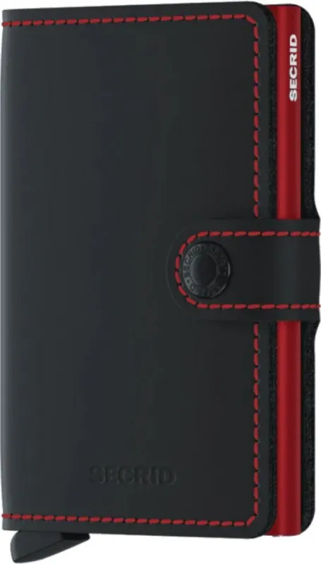 Miniwallet Matte Black & Red sold by Quarks / Urban Trail