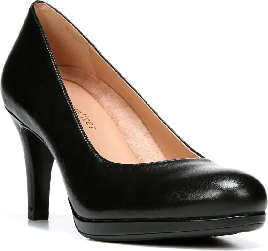 Michelle Black Leather - Extra Wide sold by Quarks / Urban Trail