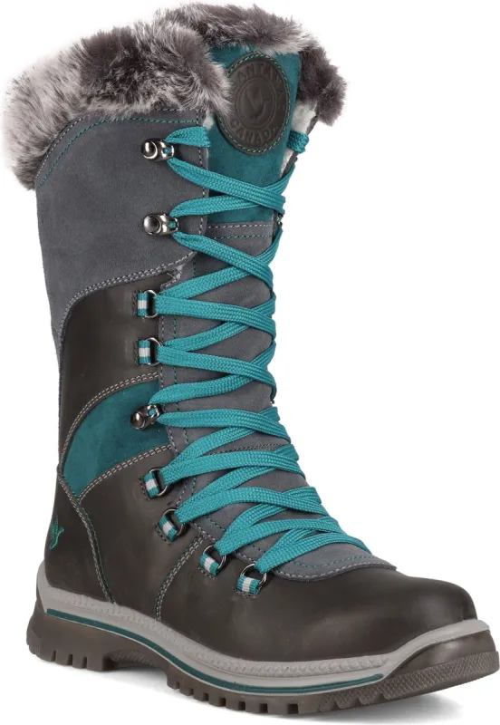 Marinda Leather Grey Turquoise sold by Quarks / Urban Trail