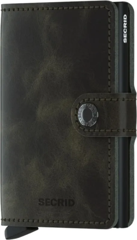 Miniwallet Vintage Olive-black sold by Quarks / Urban Trail