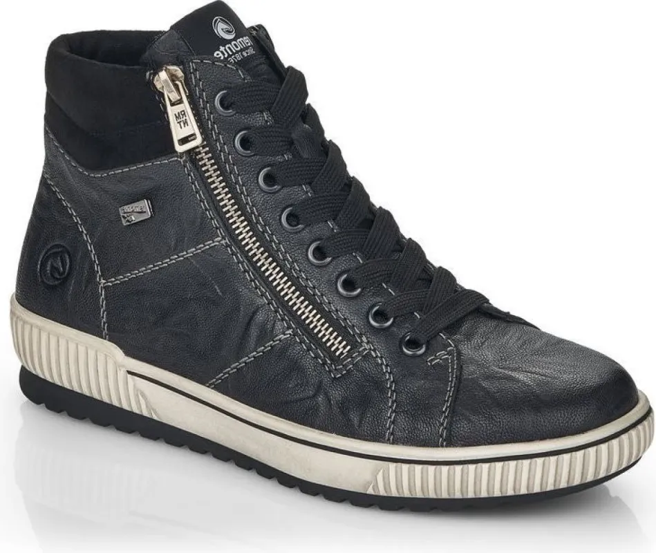 Black Lace Up W Side Zip sold by Quarks / Urban Trail