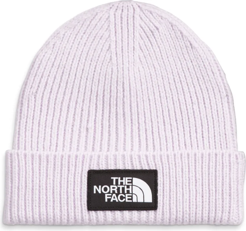 TNF Logo Box Cuffed Beanie Lavender Fog sold by Quarks / Urban Trail