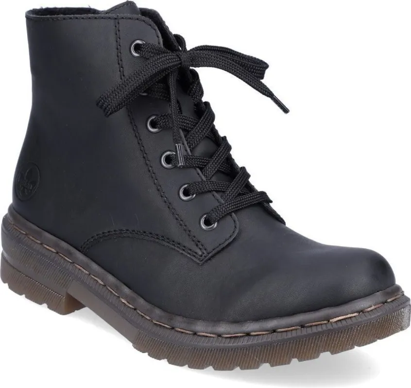 Black Lace Up Fur Lined sold by Quarks / Urban Trail