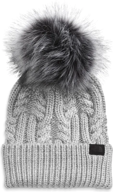 Women's Oh Mega Fur Pom Beanie TNF Light Grey Heather sold by Quarks / Urban Trail