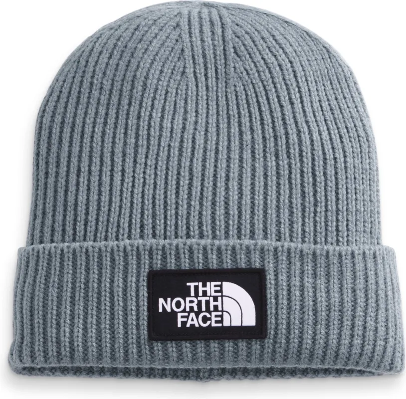 TNF Logo Box Cuffed Beanie Tradewinds Grey sold by Quarks / Urban Trail