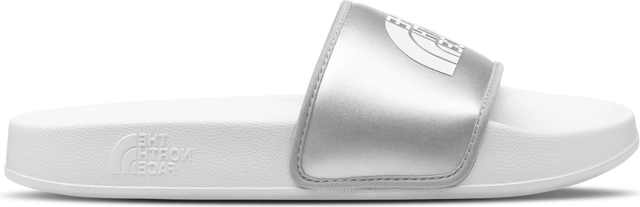 W Base Camp Slide III Metallic Silver TNF White sold by Quarks / Urban Trail