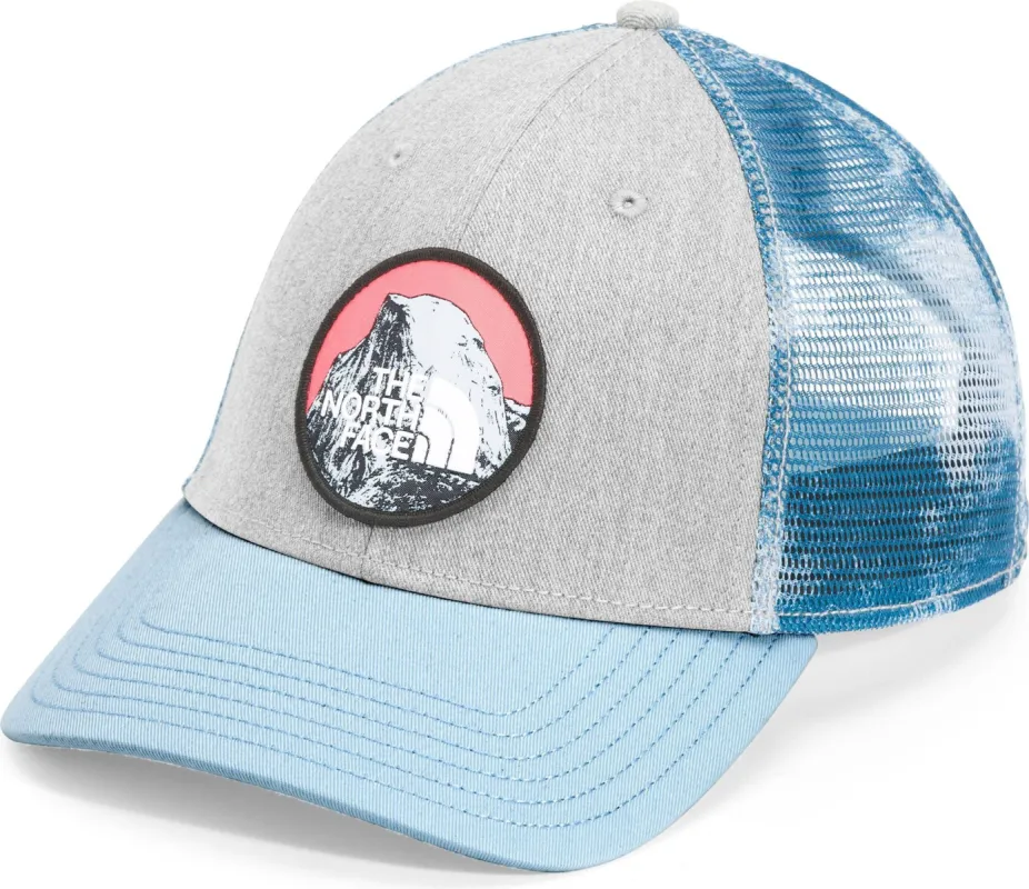 Mudder Trucker Hat TNF Light Grey Heather/beta Blue Retro Dye Print/graphic Batch sold by Quarks / Urban Trail