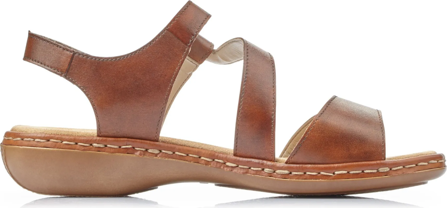 Brown Criss Cross Sandal sold by Quarks / Urban Trail
