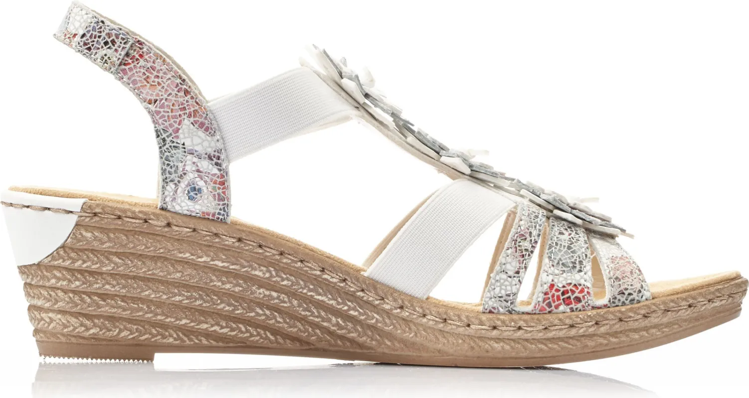White Wedge With Flowers sold by Quarks / Urban Trail
