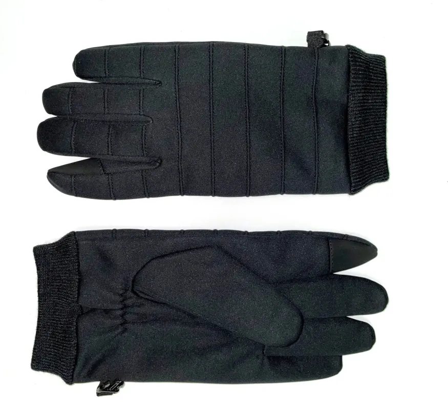 Stretch Fabric Glove With Touch Function Fleece Lined Black sold by Quarks / Urban Trail