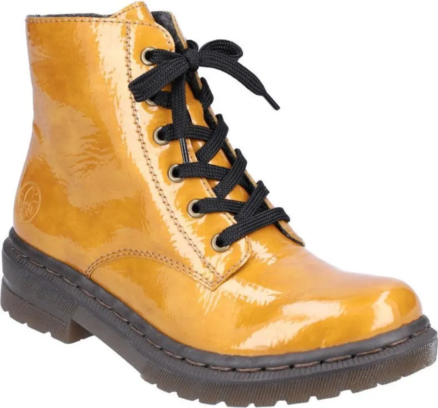 Yellow Lace Up Boot sold by Quarks / Urban Trail