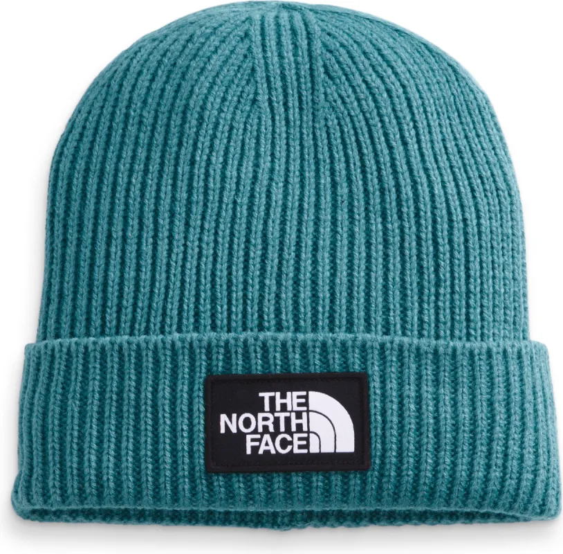 TNF Logo Box Cuffed Beanie Storm Blue sold by Quarks / Urban Trail