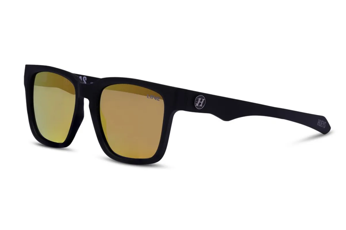 Hi Seas - Mirror Polarised Matt Black sold by Liive Eyewear