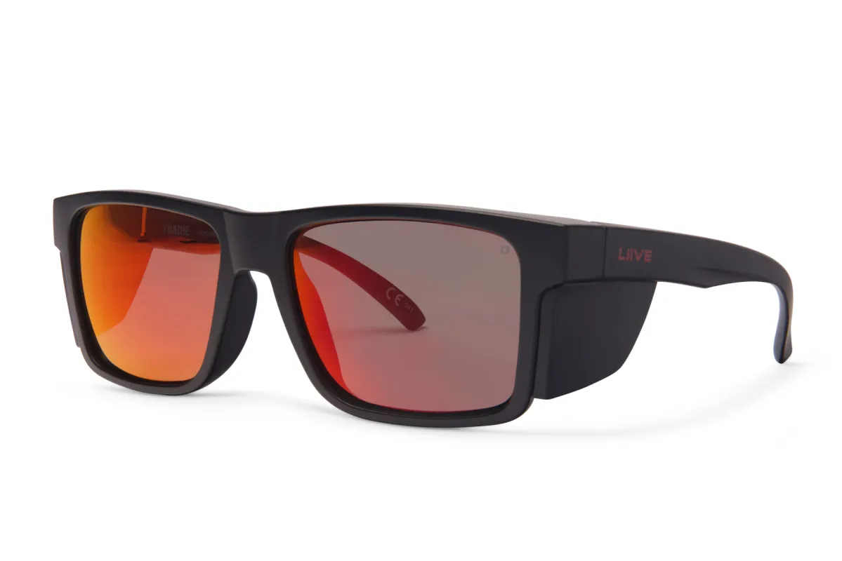 Tradie Safety - Mirror Polarised Matt Black sold by Liive Eyewear