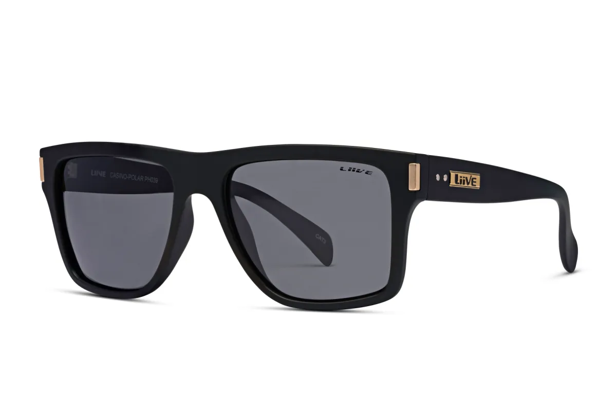 Casino - Polarised Matt Black sold by Liive Eyewear