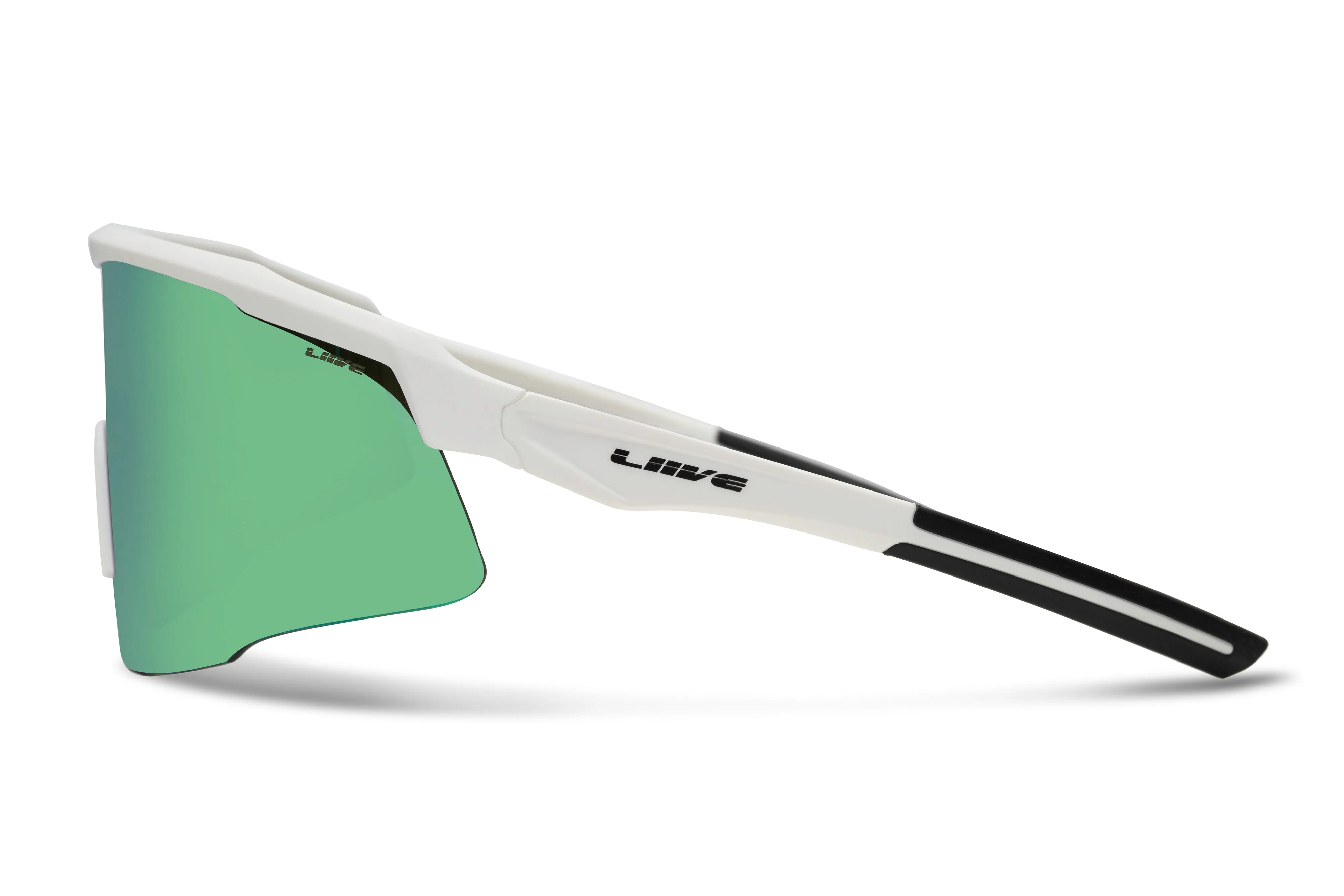 Dealer - Mirror Matt White Green sold by Liive Eyewear product image thumbnail 3