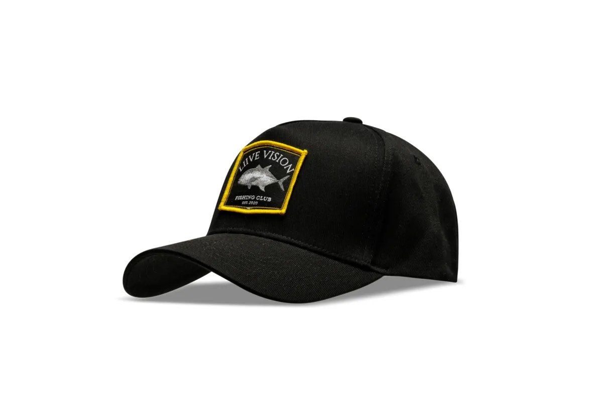 Fishing Club Cap Black sold by Liive Eyewear