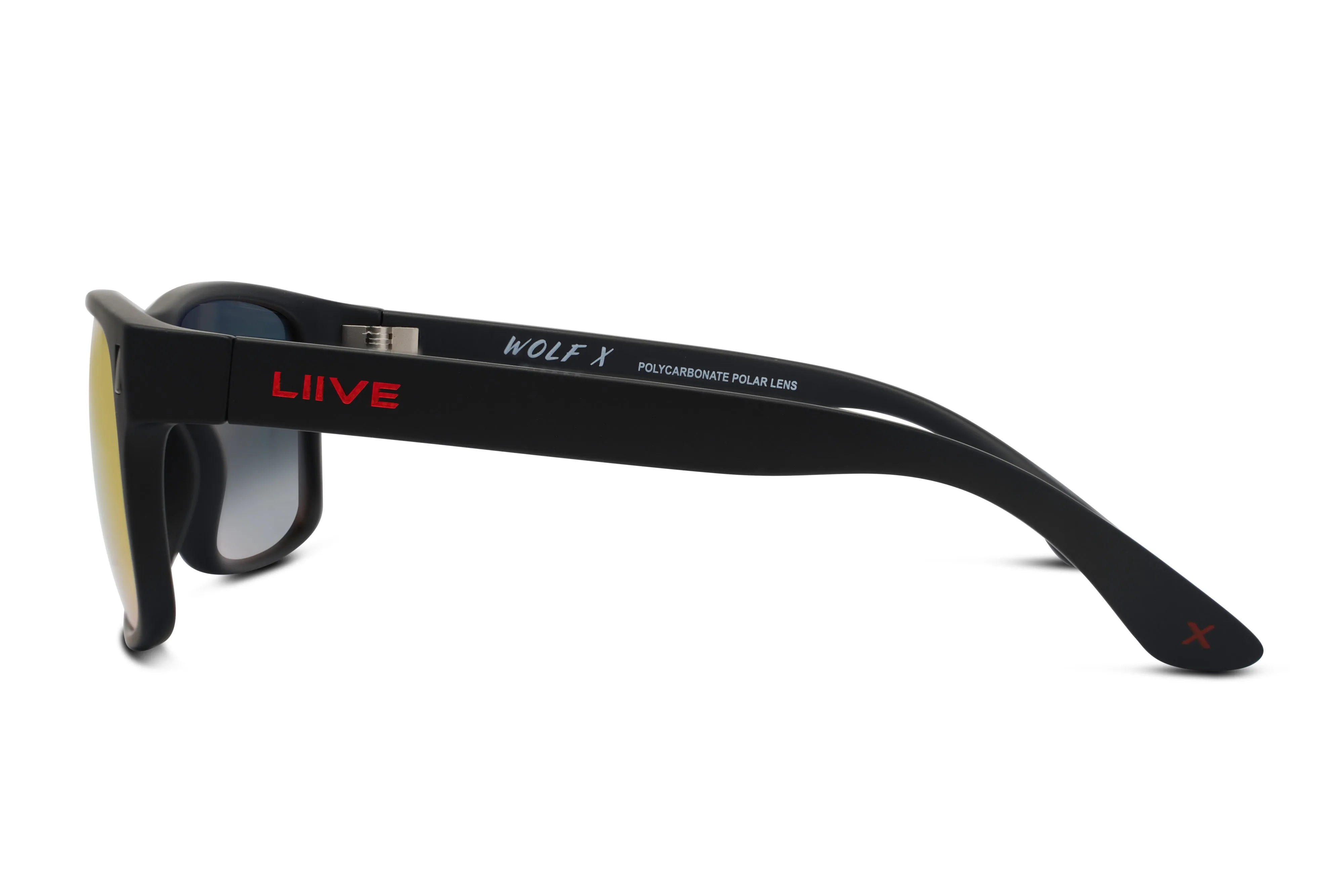 Wolf - Mirror Polarised Matt Xtal Black sold by Liive Eyewear product image thumbnail 3