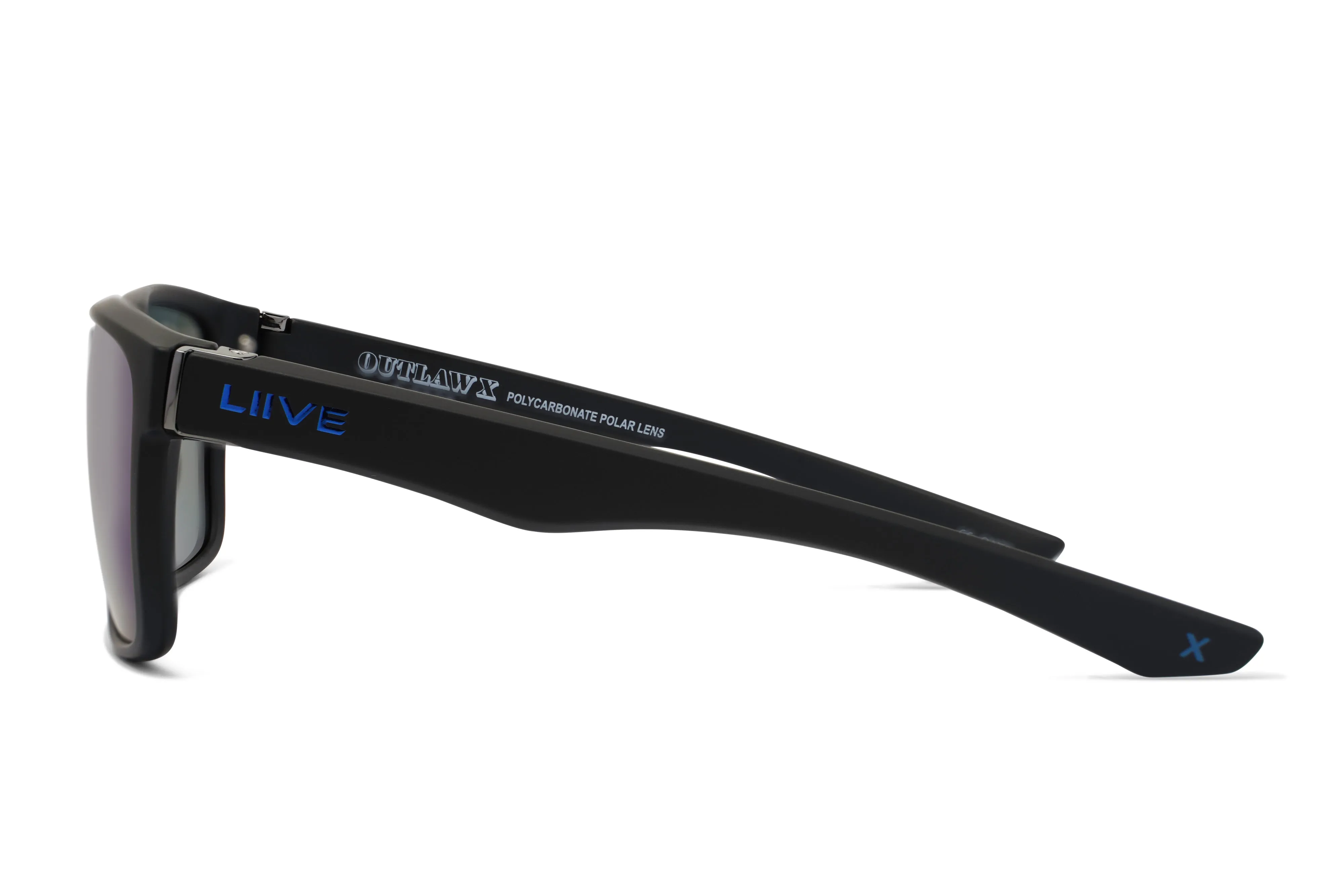 Outlaw - Mirror Polarised Matt Xtal Black sold by Liive Eyewear product image thumbnail 3