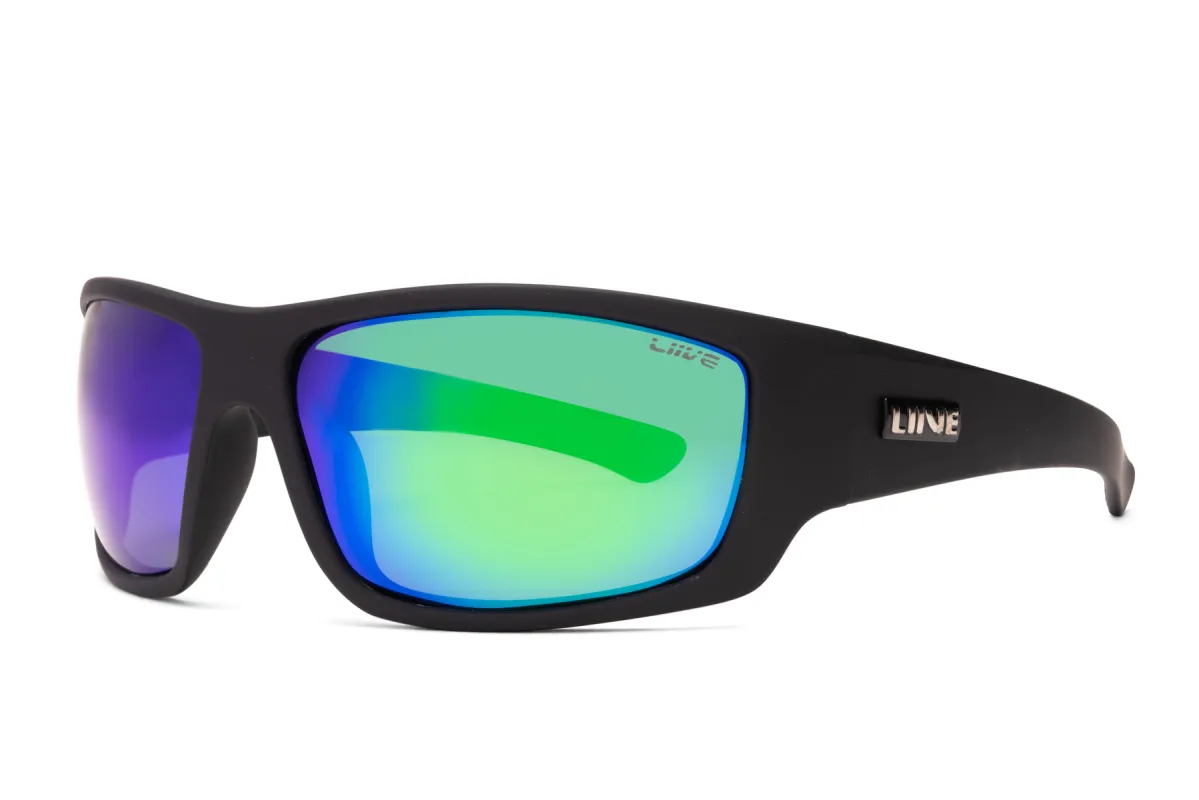 Kuta - Mirror Polarised Matt Black sold by Liive Eyewear
