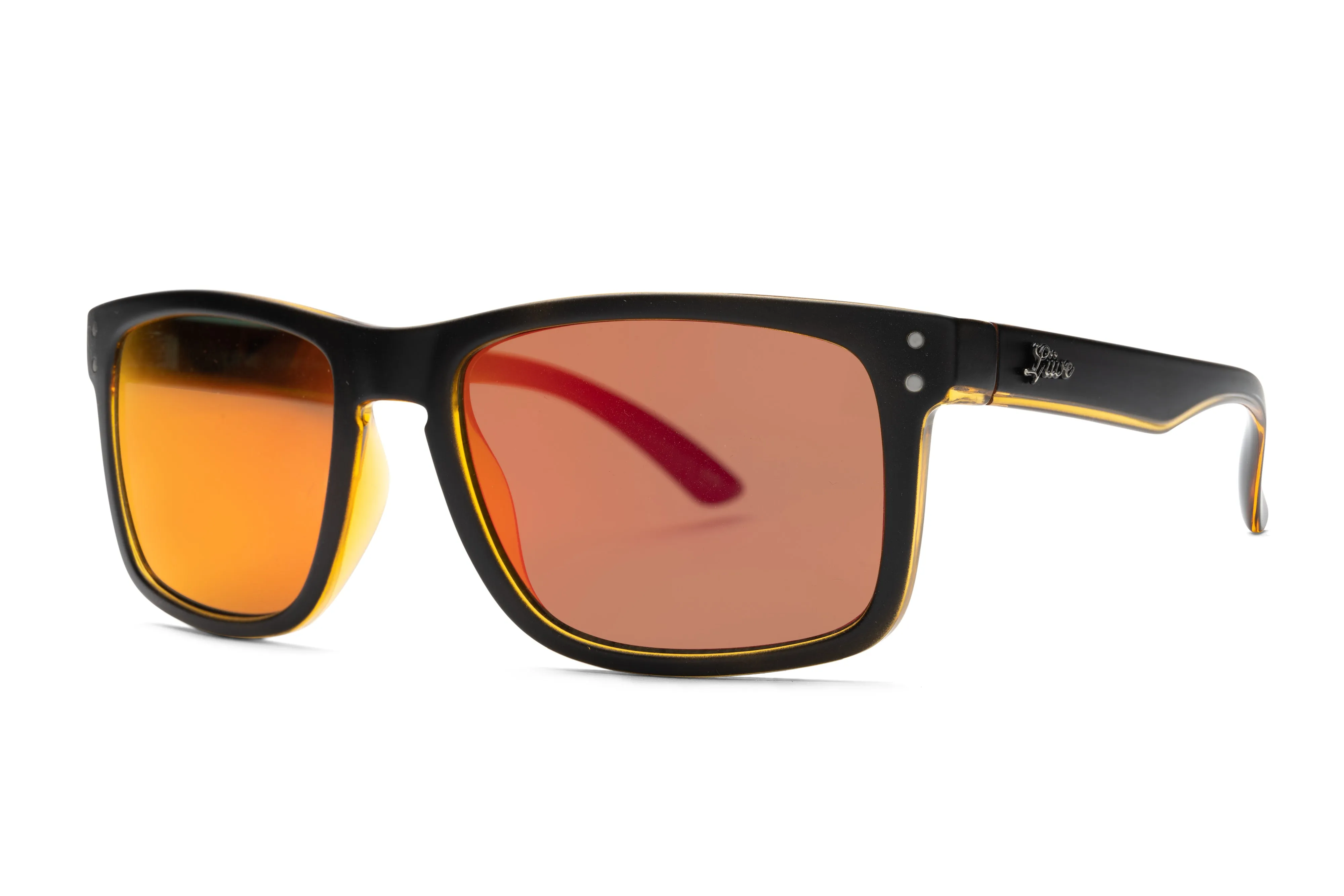 Cheap Thrill - Mirror Matt Black Orange sold by Liive Eyewear