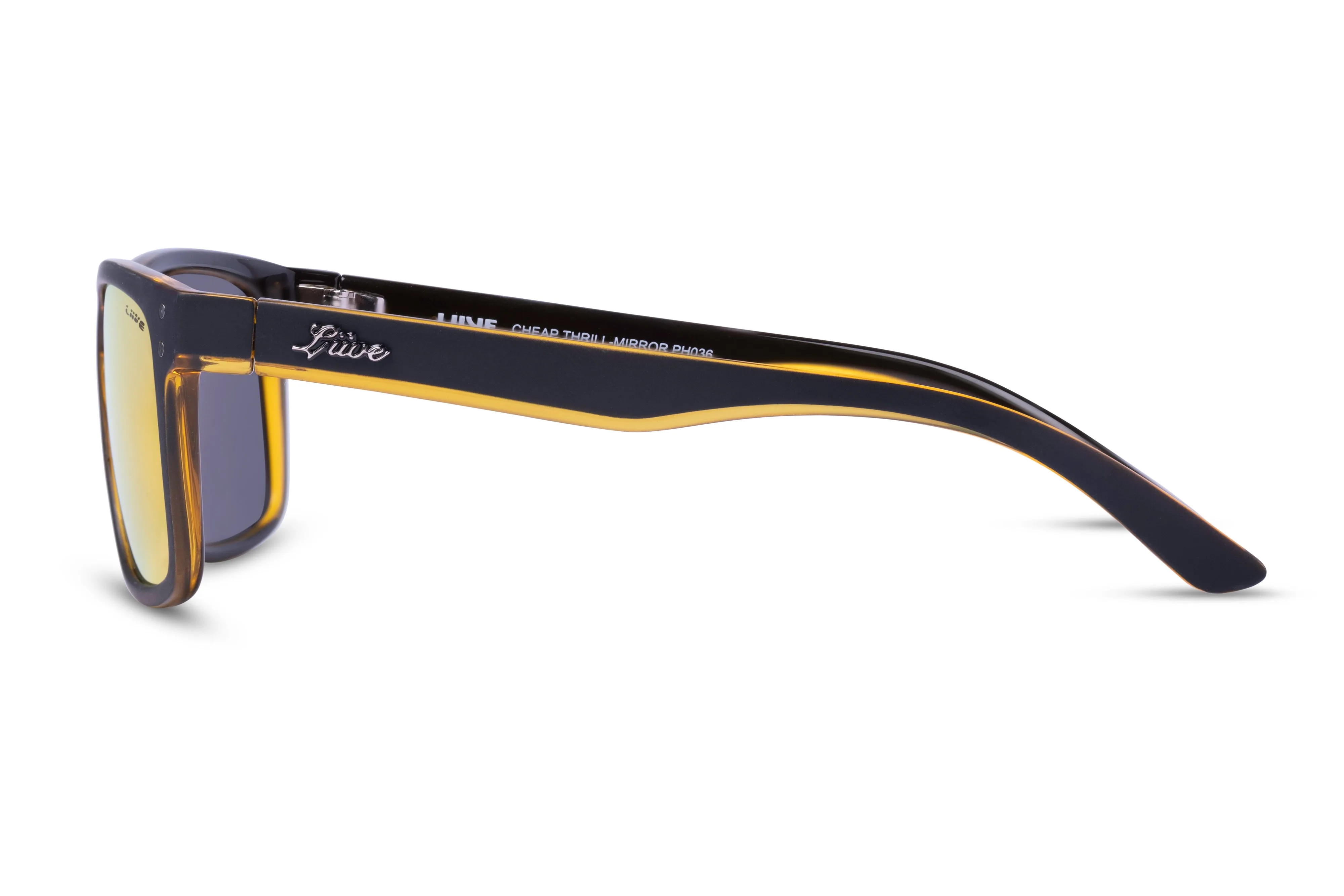 Cheap Thrill - Mirror Matt Black Orange sold by Liive Eyewear product image thumbnail 3