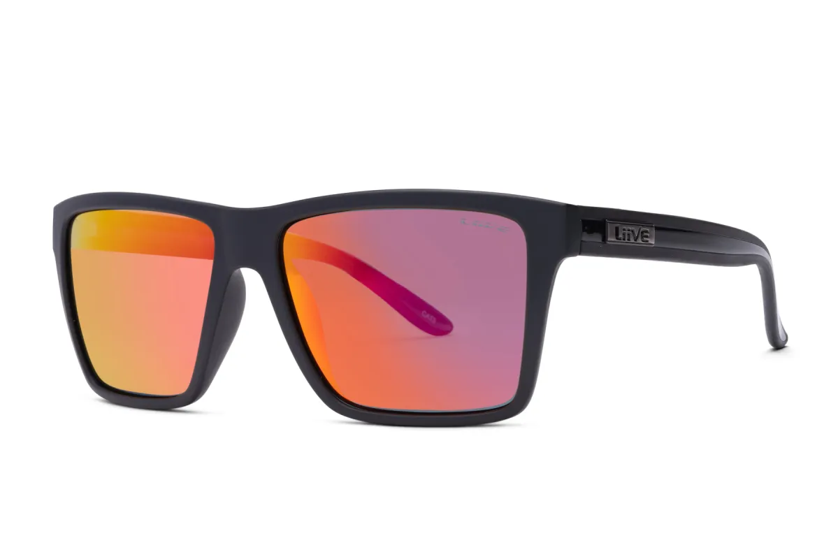Bazza - Mirror Polarised Twin Blacks sold by Liive Eyewear