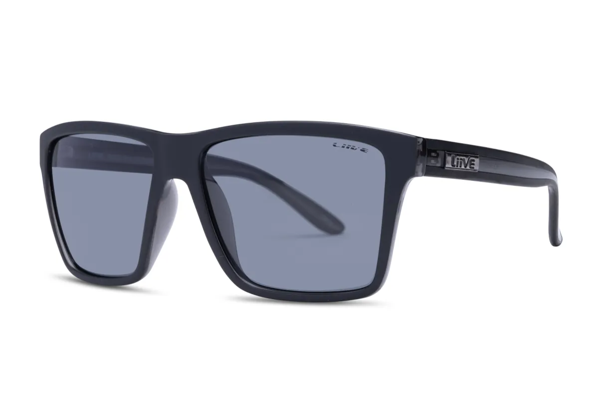 Bazza - Polarised Matt Black Xtal Black sold by Liive Eyewear