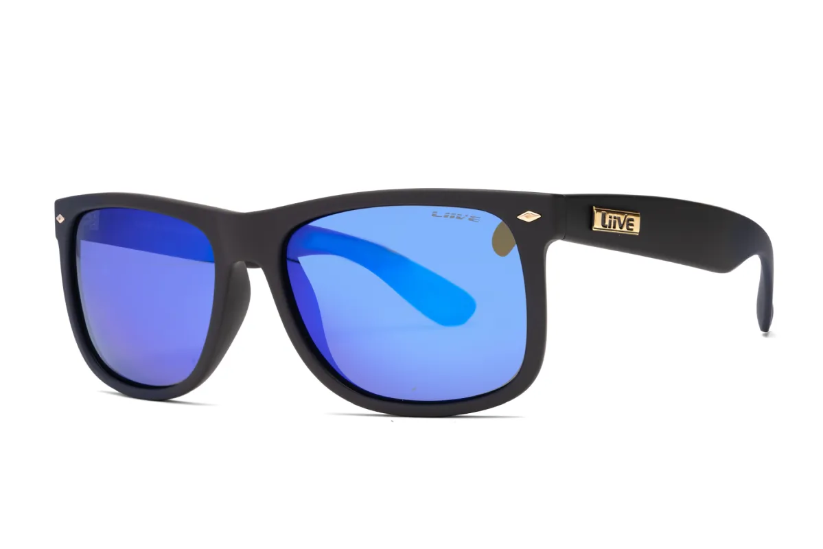 El Capitan - Mirror Polarised Matt Black sold by Liive Eyewear