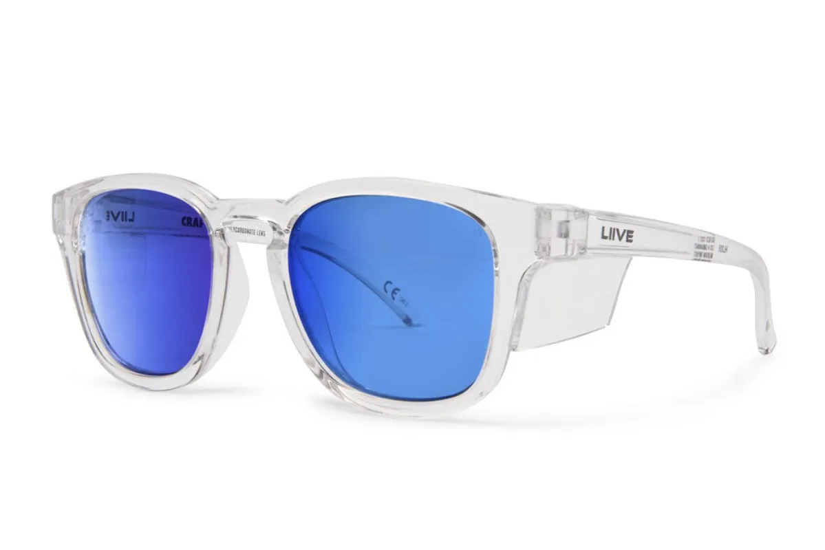 Crafter Safety - Blue Mirror Polarised Xtal sold by Liive Eyewear