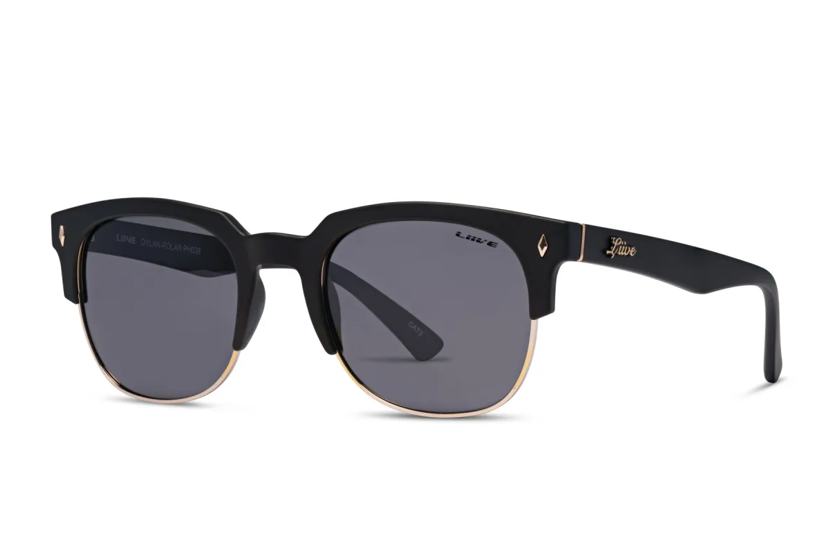 Dylan - Polarised Matt Black sold by Liive Eyewear
