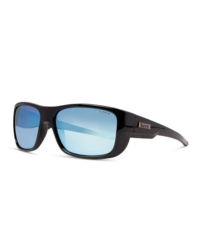 The Admiral - Mirror Polarised Black sold by Liive Eyewear