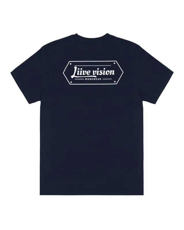 WORKWEAR T-SHIRT - NAVY sold by Liive Eyewear