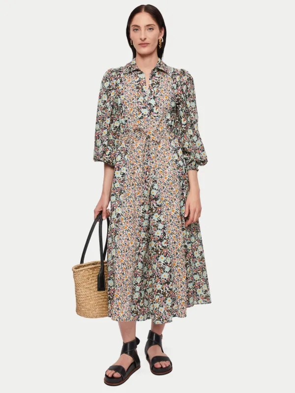 Etoile Poppy Collar Dress | Purple sold by Jigsaw