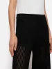 Linear Pointelle Trouser | Black sold by Jigsaw